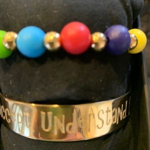 Rustic Cuff Austism Awareness set